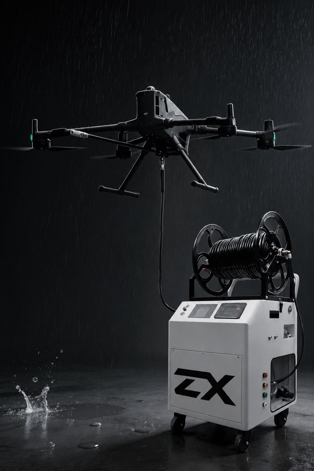 M400 aircraft and ZX003 ground cleaning unit illustrated in the supplied product manual